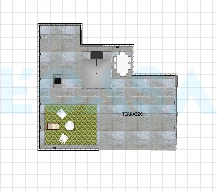 Planimetria 2D Terrazzo