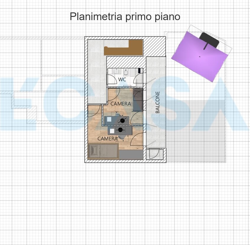Planimetria 2D primo piano