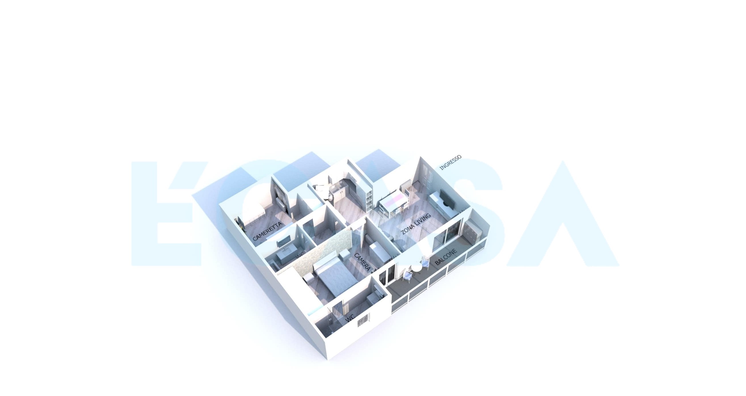 Planimetria 3D Immobile